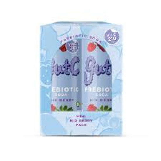 GUTC PREBIOTIC SODA -GRAPE 250ML*4'S