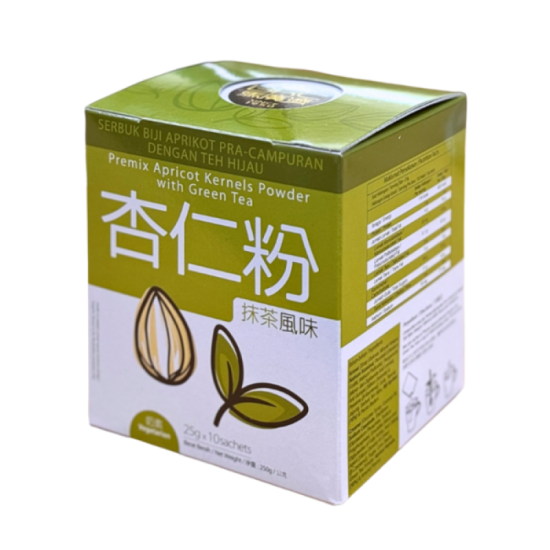 BKC PREMIX APRICOT KERNELS POW - GREEN TEA 25GM*12