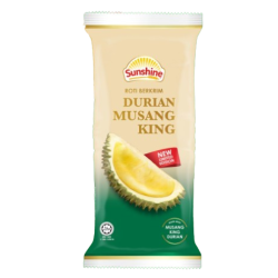 SUNSHINE MUSANG KING DURIAN CREAM ROLL 52GM SUNSHINE MUSANG KING DURIAN CREAM ROLL 52GM