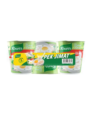 KNORR CUP JOK CHICKEN PORRIDGE 32GM*3'S