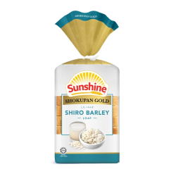 SUNSHINE SHOKUPAN GOLD SHIRO BARLEY LOAF 300GM SUNSHINE SHOKUPAN GOLD SHIRO BARLEY LOAF 300GM