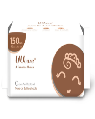 UUCARE CROWN A/BACTERIAL P/LINER 150MM 40s