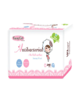 YOUNG GIRL A/BAC WASHABLE PADS DAY 240MM 16s