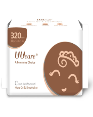 UUCARE CROWN ANTIBACTERIAL NIGHT 320MM 10s