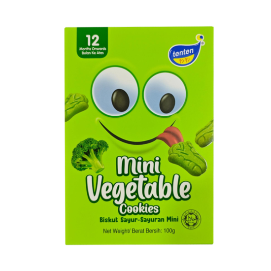 TENTEN MINI VEGETABLE COOKIES 100GM