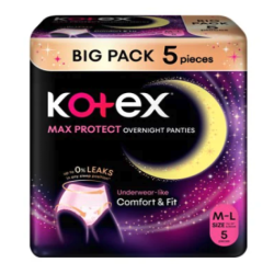 KOTEX O/NITE PANTIES HERBAL M/L SIZE 5s