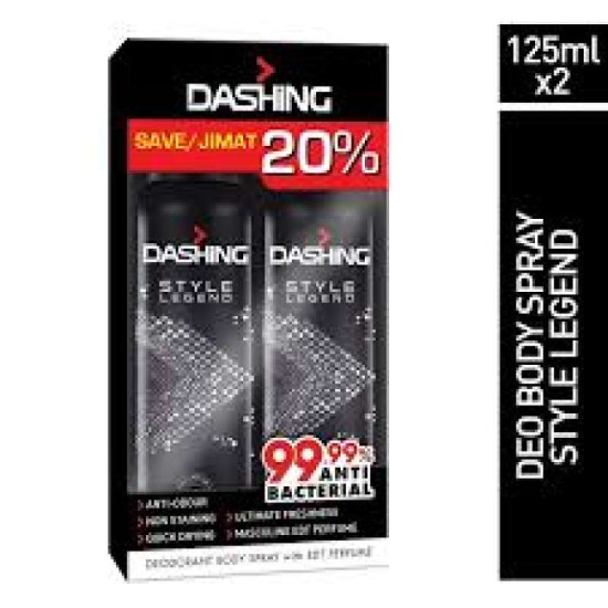 DASHING DEO B/SPR (T/P) STYLE LEGEND125ML*2