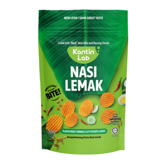KANTIN LAB POTATO CHIPS NASI LEMAK 80GM