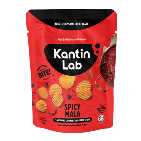KANTIN LAB POTATO CHIPS SPICY MALA 80GM