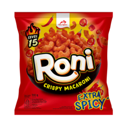 RONI CRISPY MACARONI EXTRA SPICY 140GM RONI CRISPY MACARONI EXTRA SPICY 140GM
