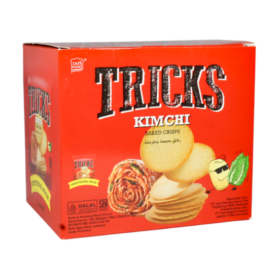 TRICKS POTATO CRISPS KIMCHI 15GM*12