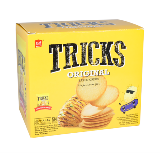 TRICKS POTATO CRISPS ORIGINAL 15GM*12