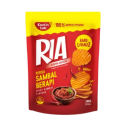 RIA POTATO CHIPS SPICY SAMBAL 100GM RIA POTATO CHIPS SPICY SAMBAL 100GM