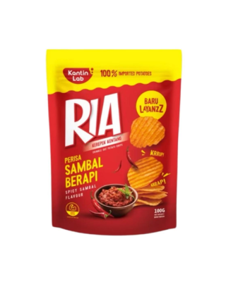 RIA POTATO CHIPS SPICY SAMBAL 100GM