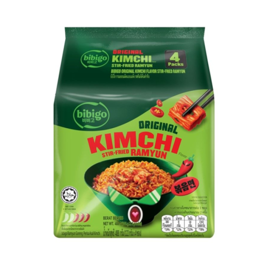 BIBIGO STIR FRIED RAMYUN KIMCHI 122GM*4