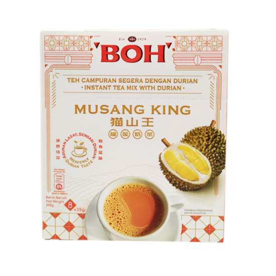 BOH MUSANG KING MILK TEA 25GM*8'S