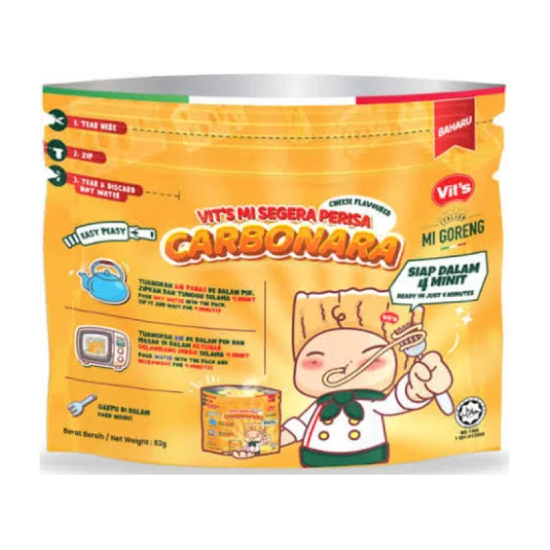 VIT'S ZIPPEK ITALIAN MI GORENG CARBONARA 82GM