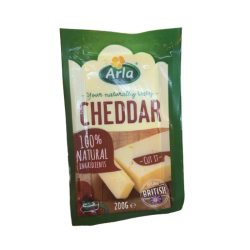 ARLA NATURAL BLOCK CHEDDAR CHUNK 200G