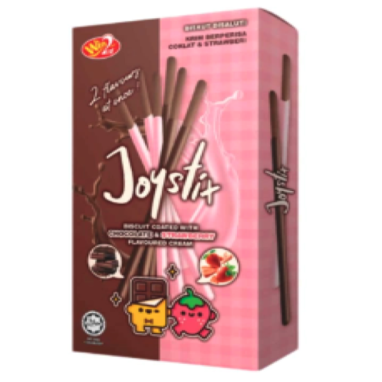 JOYSTIX BISCUIT CHOCO & SBERRY 15GM*2