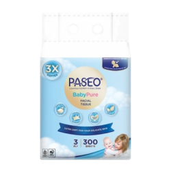 PASEO BABY PURE SOFT PACK 3Ply 100S*3 PASEO BABY PURE SOFT PACK 3Ply 100S*3