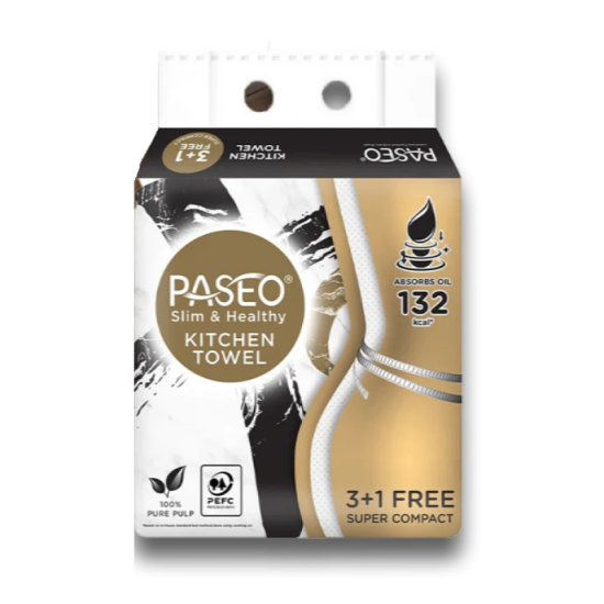 PASEO XOXO SLIM&HEATHLY INTERFOLD TOWEL 2Ply 70S*4