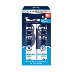 NIVEA MEN SPRAY DERMA CONTROL DEFEND 150ML*2