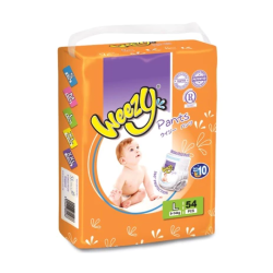 WEEZY JUMBO PACK DISPOSABLE BABY PANTS L54