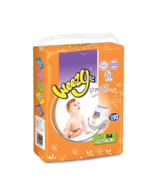 WEEZY JUMBO PACK DISPOSABLE BABY PANTS L54
