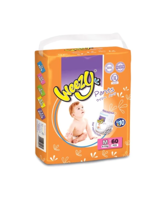 WEEZY JUMBO PACK DISPOSABLE BABY PANTS M60