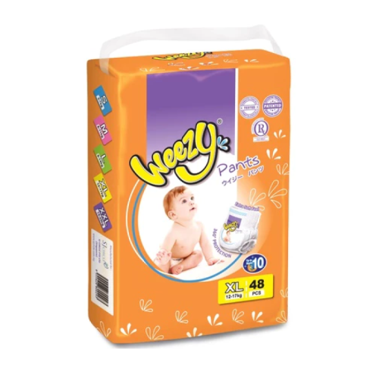 WEEZY JUMBO PACK DISPOSABLE BABY PANTS XL48
