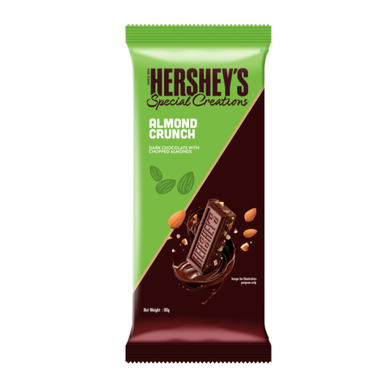 HERSHEY'S BAR S/CREATIONS ALMOND CRUNCH 90GM