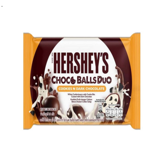 HERSHEY'S CHOCO BALLS DUO COOKIES N DARK CHOC 36GM
