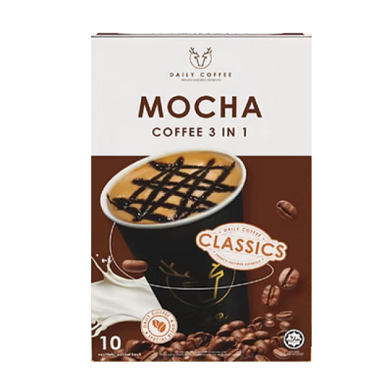 DAILY COFFEE 3IN1 - MOCHA 25GM*10'S