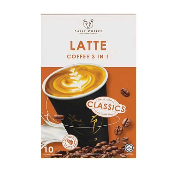 DAILY COFFEE 3IN1 - LATTE 25GM*10'S