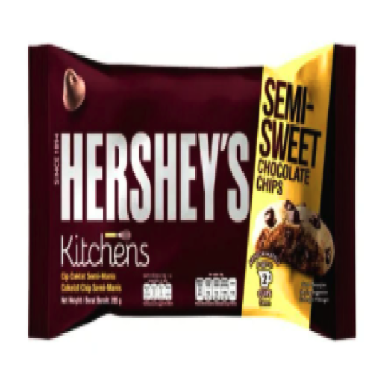 HERSHEY'S SEMI SWEET CHOCOLATE CHIPS 285GM
