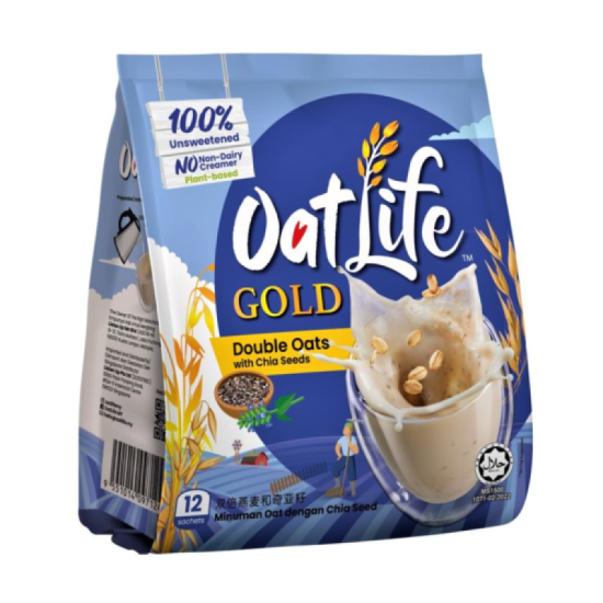 OATLIFE DOUBLE OATS WITH CHIA SEEDS 32GM*12'S