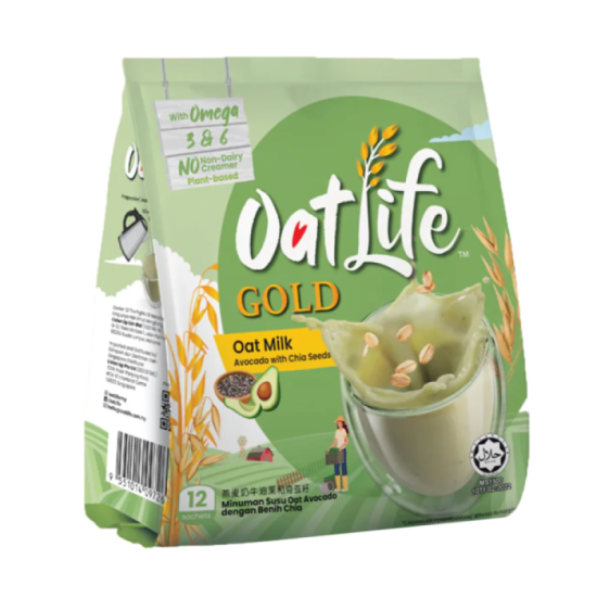 OATLIFE OATS MILK AVOCADO & CHIA SEEDS 32GM*12'S