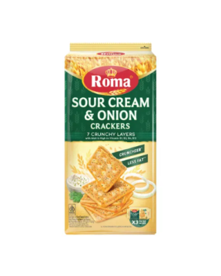 ROMA SOUR CREAM & ONION CRACKERS 112.5GM*3