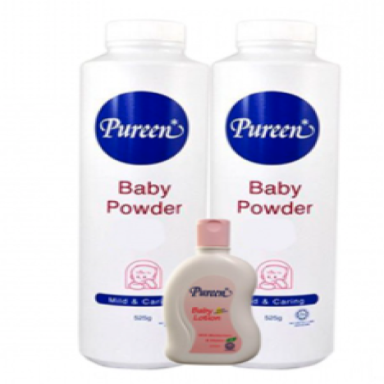 PUREEN BABY POWDER 2X525G (BABY LOTION)