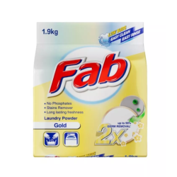 FAB LAUNDRY POWDER GOLD 1.9KG FAB LAUNDRY POWDER GOLD 1.9KG