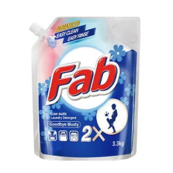 FAB LAUNDRY DETERGENT (REFILL) GOODBYE MUSTY 3.3KG FAB LAUNDRY DETERGENT (REFILL) GOODBYE MUSTY 3.3KG