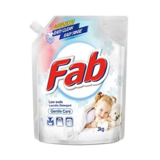 FAB LAUNDRY DETERGENT (REFILL) GENTLE CARE 3KG FAB LAUNDRY DETERGENT (REFILL) GENTLE CARE 3KG