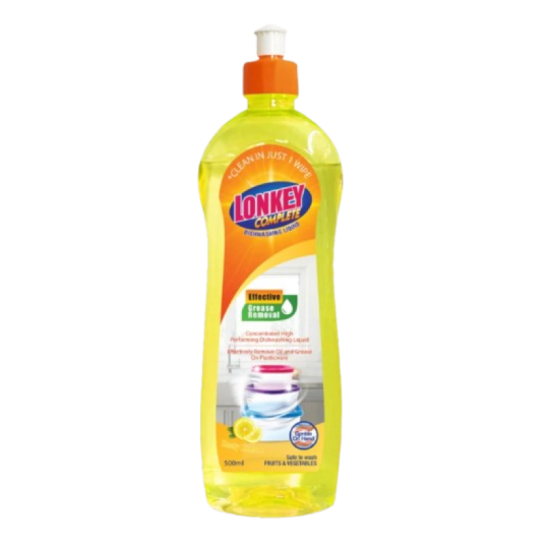 LONKEY COMPLETE DISHWASH - ZESTY LEMON 500ML