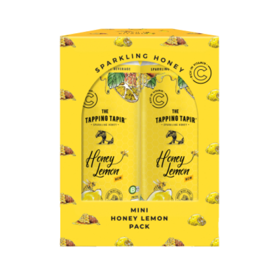 THE TAPPING TAPIR SPARKLING - HONEY LEMON 250ML*4'