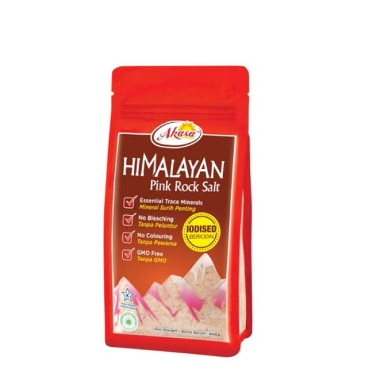 AKASA HIMALAYAN PINK ROCK SALT 500GM