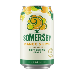 SOMERSBY MANGO & LIME CIDER CAN 320ML SOMERSBY MANGO & LIME CIDER CAN 320ML