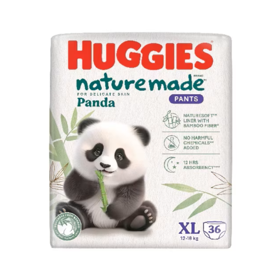 HUGGIES NATURE MADE PANDA PANTS XL SJP 36'S