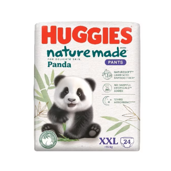 HUGGIES NATUREMADE PANDA PANTS XXL SJP 24'S