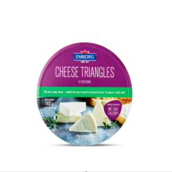 EMBORG CHEESE TRIANGLES 140G