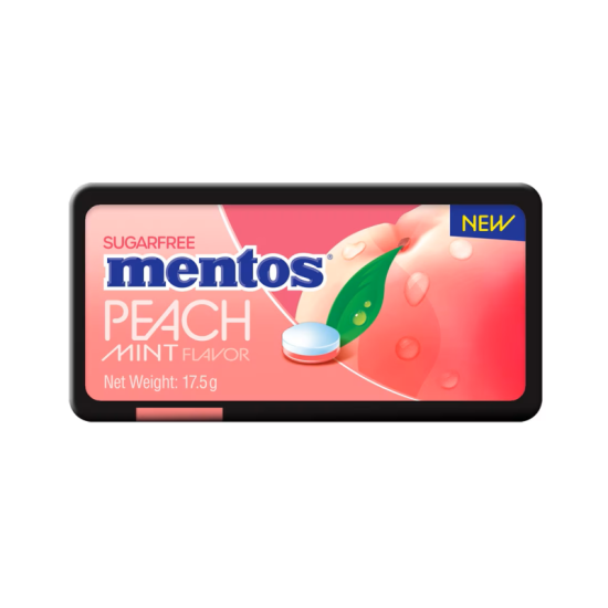 MENTOS FRUIT MINT PEACH 17.5GM